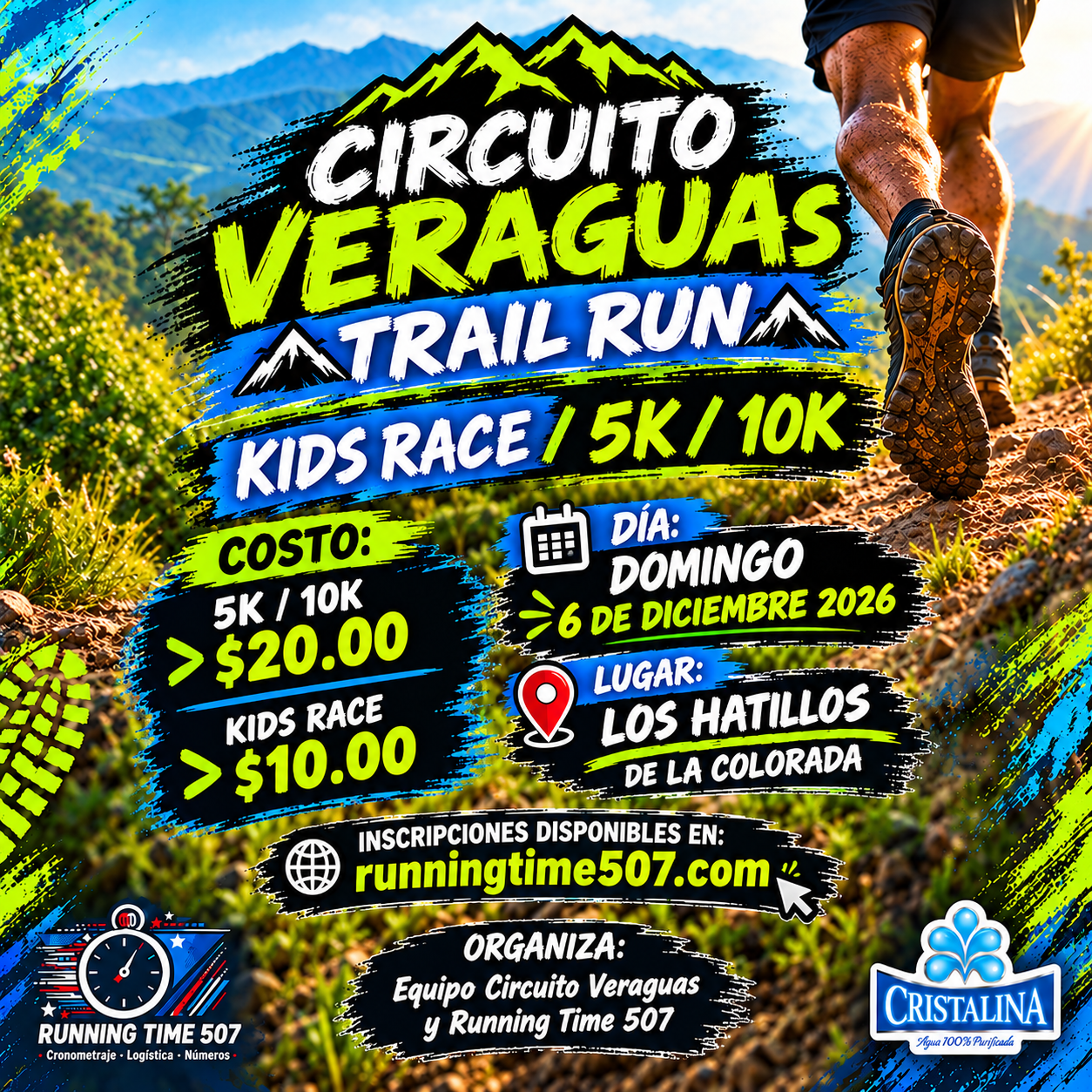 Circuito Veraguas Kids Race 5k / 10k Trail 